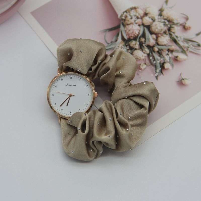 2025 Fashion Satin Scrunchie Watch For Women