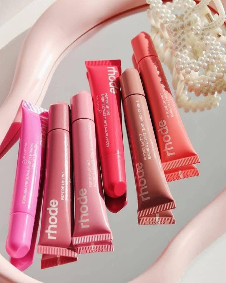 Rhode Fashion Color Lipstick Vanilla Portable Lip Gloss Hot Lipstick Salted Caramel Lip Protection Moisturizing👄Rhode Lip Tint 👄