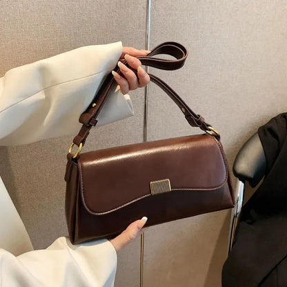 Luxury Brand Crossbody Bags for Women Fashion Design Underarm 2025 Woman Shoulder Bag Female Handbag and Purses Solid Color
