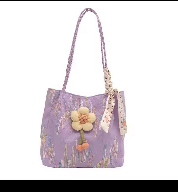 New simple and fashionable large-capacity bag commuter tote bag college student class shoulder bag