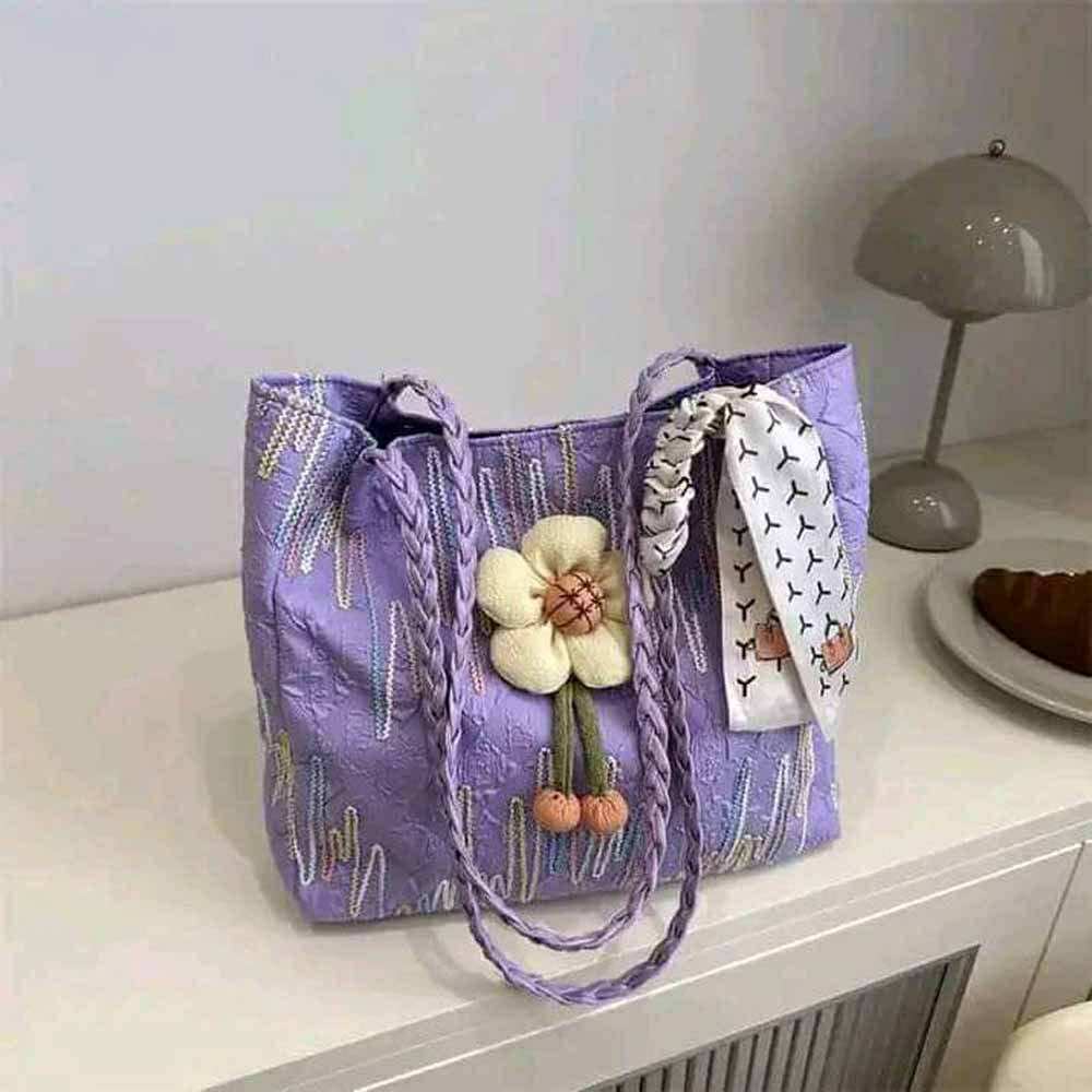 New simple and fashionable large-capacity bag commuter tote bag college student class shoulder bag