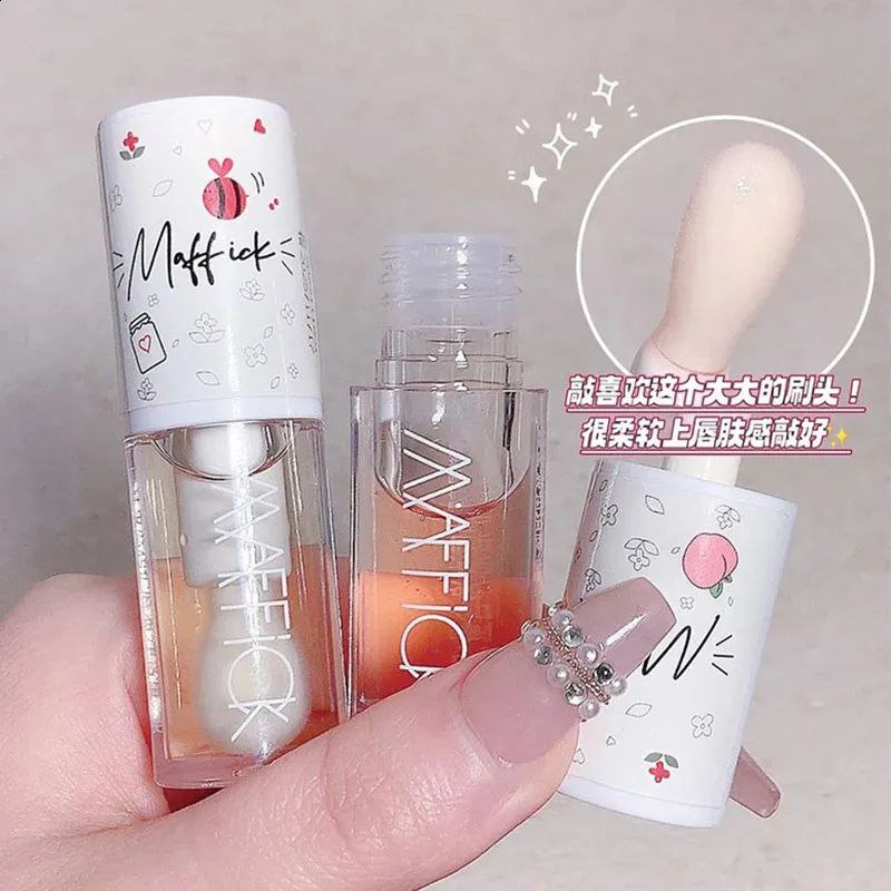 Water Light Lip Gloss Moisturizer Transparent Jelly Mirror Fruit Crystal Lip Oil Clear Hydrating Plumping Korean Lip Care Makeup