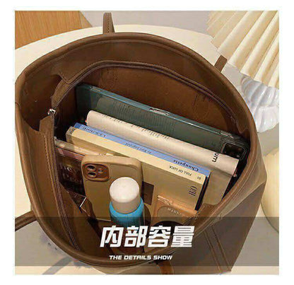 Large Capacity Shoulder Bag Handbag for Commuting and Casual Use Versatile Tote Bag Color Blocking Single Tote Women's Bag