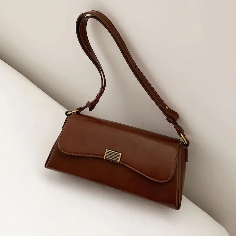 Luxury Brand Crossbody Bags for Women Fashion Design Underarm 2025 Woman Shoulder Bag Female Handbag and Purses Solid Color
