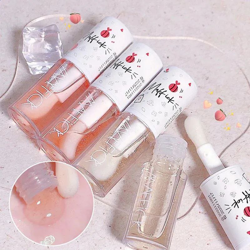 Water Light Lip Gloss Moisturizer Transparent Jelly Mirror Fruit Crystal Lip Oil Clear Hydrating Plumping Korean Lip Care Makeup