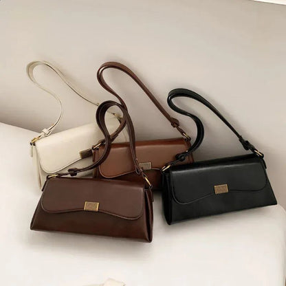 Luxury Brand Crossbody Bags for Women Fashion Design Underarm 2025 Woman Shoulder Bag Female Handbag and Purses Solid Color