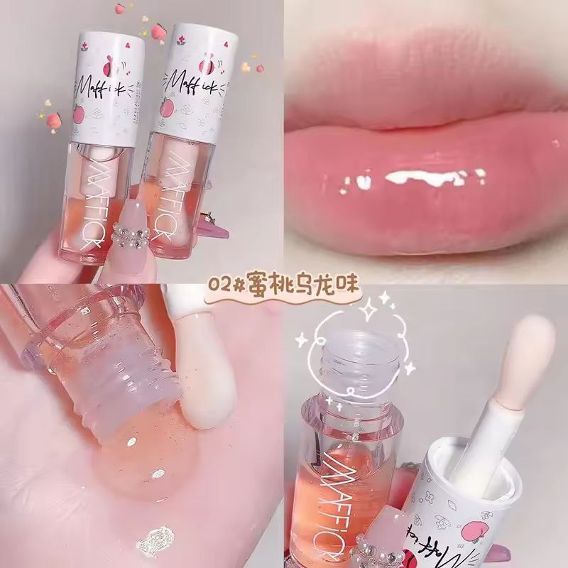 Water Light Lip Gloss Moisturizer Transparent Jelly Mirror Fruit Crystal Lip Oil Clear Hydrating Plumping Korean Lip Care Makeup