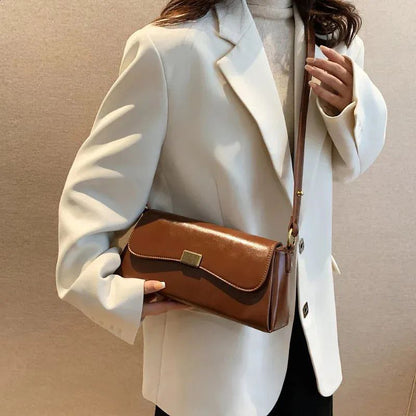 Luxury Brand Crossbody Bags for Women Fashion Design Underarm 2025 Woman Shoulder Bag Female Handbag and Purses Solid Color