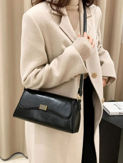 Luxury Brand Crossbody Bags for Women Fashion Design Underarm 2025 Woman Shoulder Bag Female Handbag and Purses Solid Color