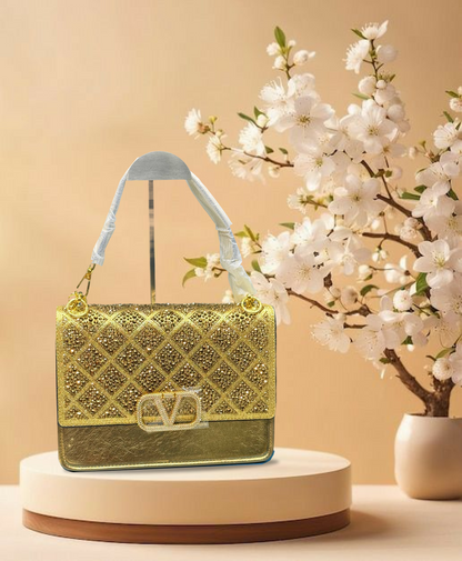 Luxury Designer Women's Handbag Crystal Shiny Rhinestones Diamond Evening Bag Wedding Party Clutch Purse Shoulder Crossbody Bag