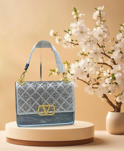 Luxury Designer Women's Handbag Crystal Shiny Rhinestones Diamond Evening Bag Wedding Party Clutch Purse Shoulder Crossbody Bag