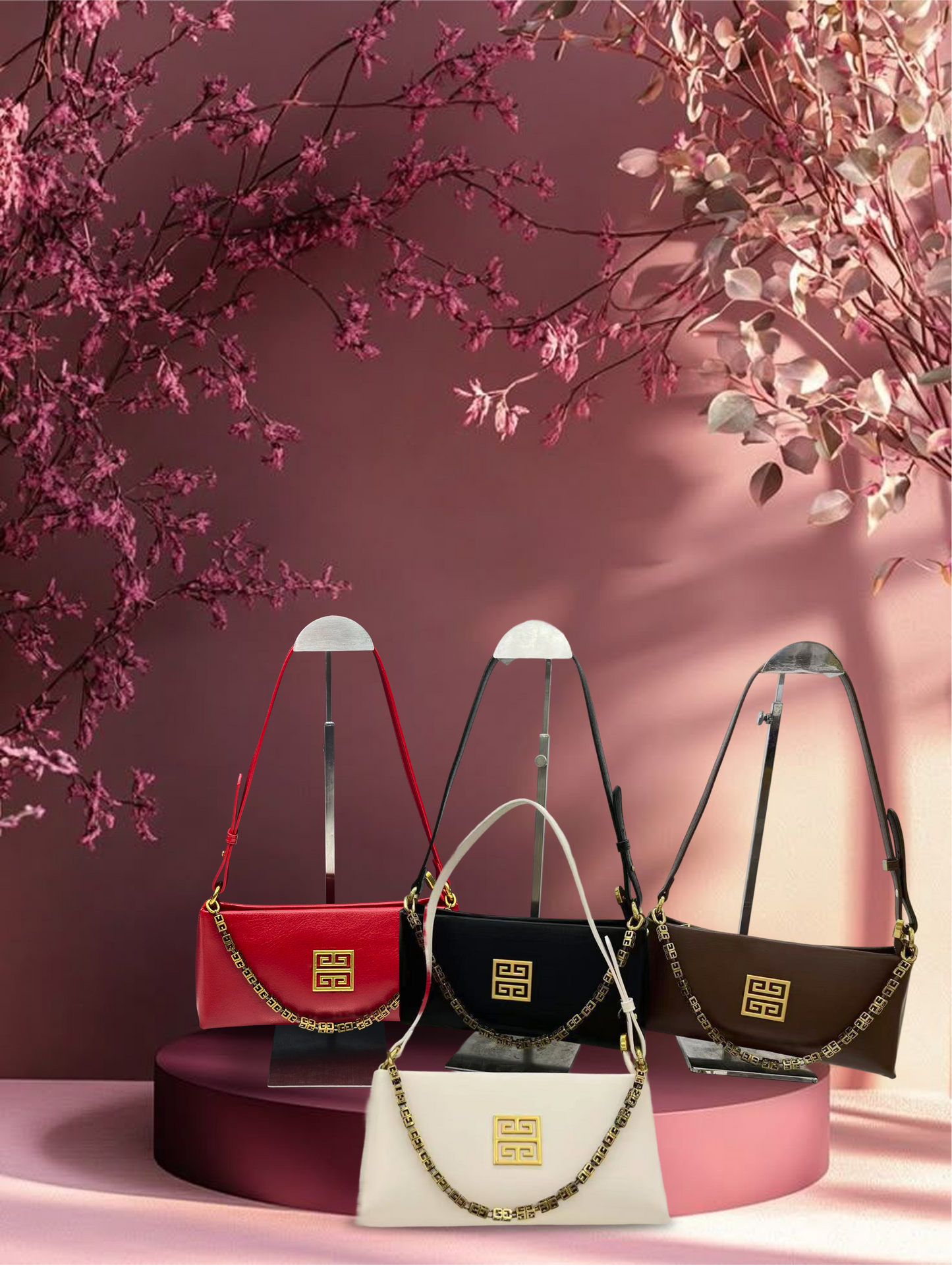 Fashion Classic Women's New Shoulder Bag Solid Color Retro Style Party Date Women's Shoulder Bag