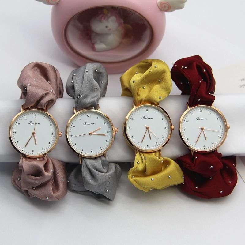 2025 Fashion Satin Scrunchie Watch For Women