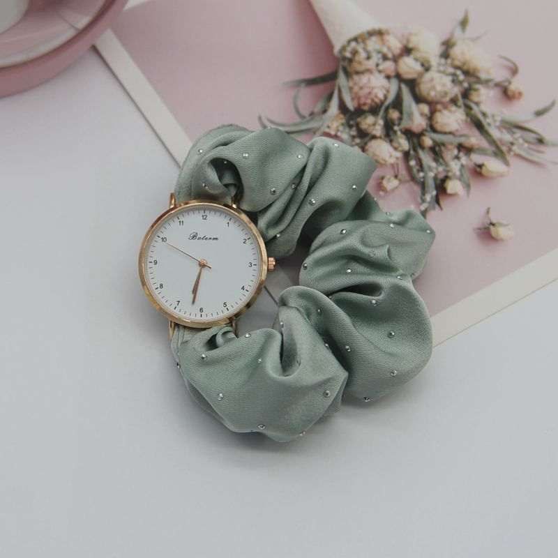 2025 Fashion Satin Scrunchie Watch For Women