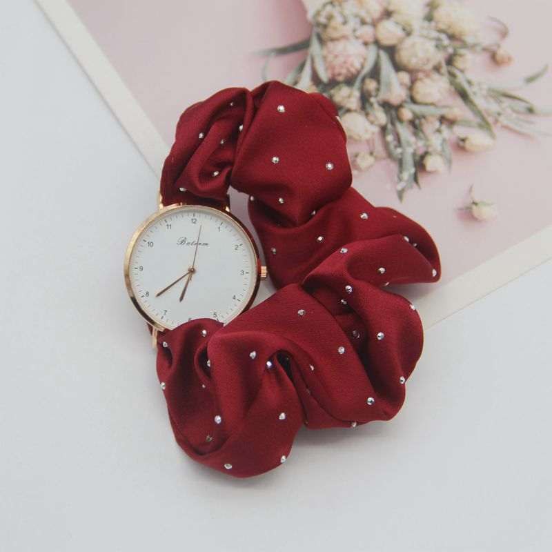 2025 Fashion Satin Scrunchie Watch For Women