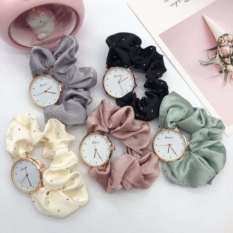 2025 Fashion Satin Scrunchie Watch For Women