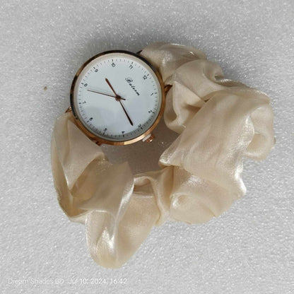 2025 Fashion Satin Scrunchie Watch For Women