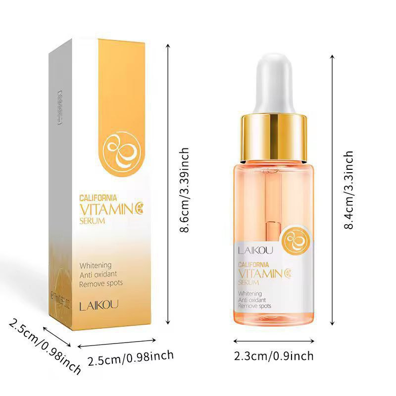 Vitamin C Facial Essence Contains Hyaluronic Acid Dark Spot Remover Moisturizing Repair Anti-aging Essence Facial Skin Care 17ml