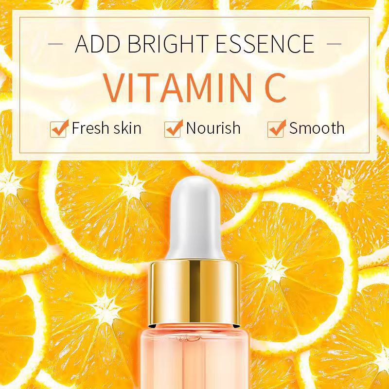 Vitamin C Facial Essence Contains Hyaluronic Acid Dark Spot Remover Moisturizing Repair Anti-aging Essence Facial Skin Care 17ml