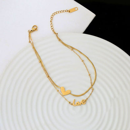 Infinity Love Heart  Anklets For Women Gold Silver Color Ankle Bracelet Beach Anklet Jewelry Summer Accessories