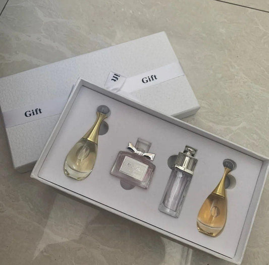 Gift Box Four Piece Set Women Perfume Spray 5ml Floral Scent Lasting Fragrance Pheromone Eau De Parfum Men Cologne Balminess