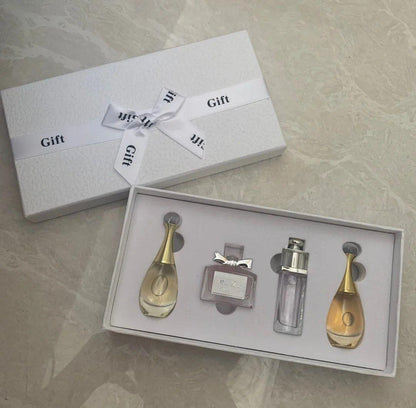 Gift Box Four Piece Set Women Perfume Spray 5ml Floral Scent Lasting Fragrance Pheromone Eau De Parfum Men Cologne Balminess